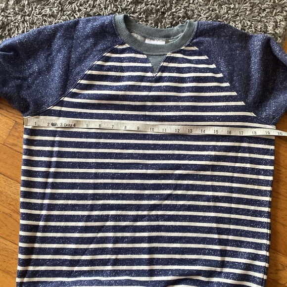Hanna Andersson Boys Blue Striped Sweatshirt Size 12 - Picture 7 of 12
